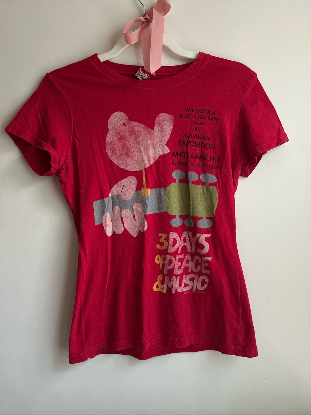 Bay Island Red Woodstock Graphic Short Sleeve Tee